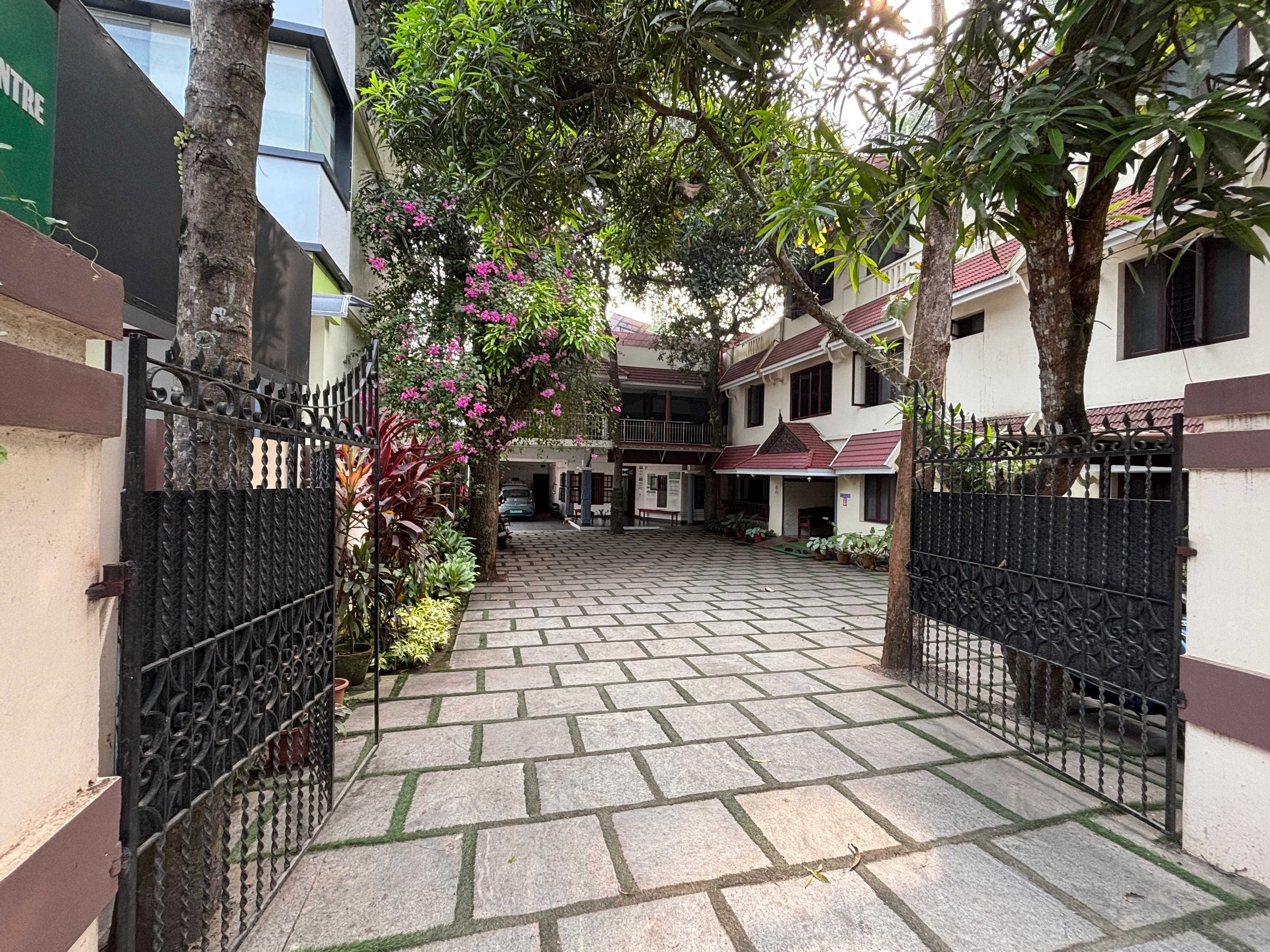 Entrance gate of Agasthya Ayurvedic Medical Centre